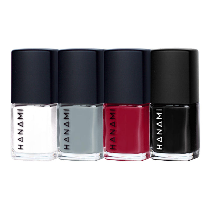 Hanami Nail Polish - Noir - 9ml 4 Pack