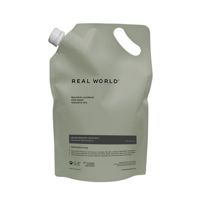 Real World - Dishwashing Liquid Refill Pouch - 1000ml